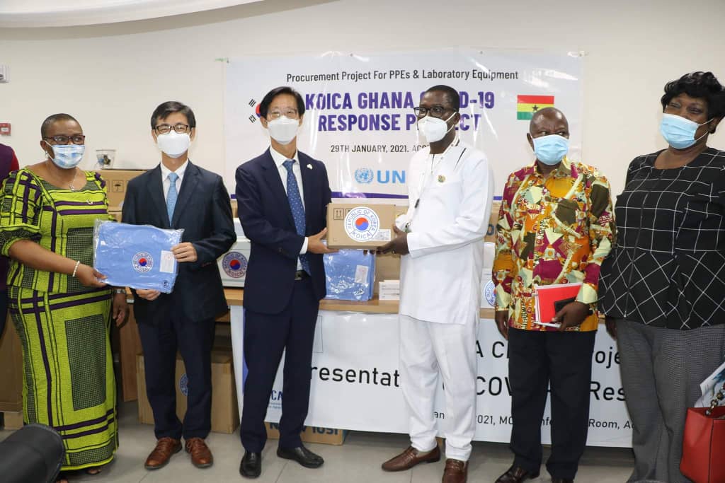 Korean government donates Covid-19 essential supplies to Ministry of Health