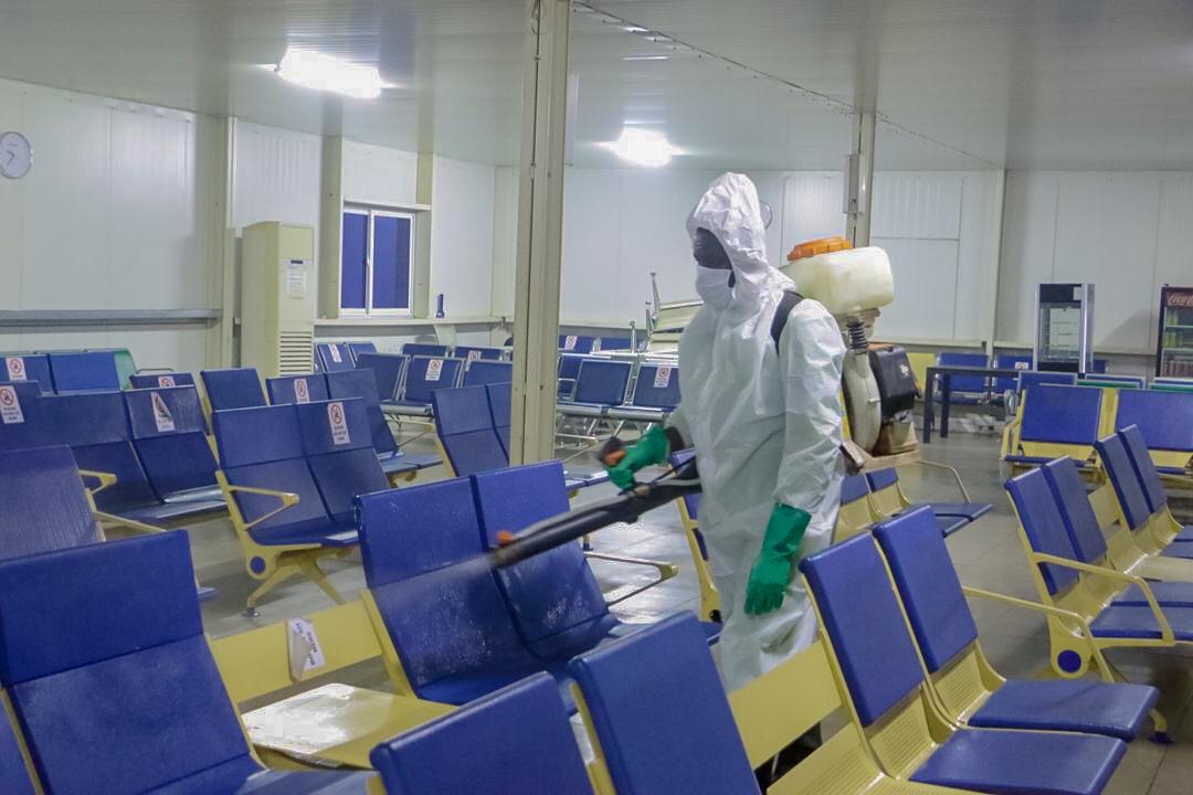 Kumasi airport disinfection