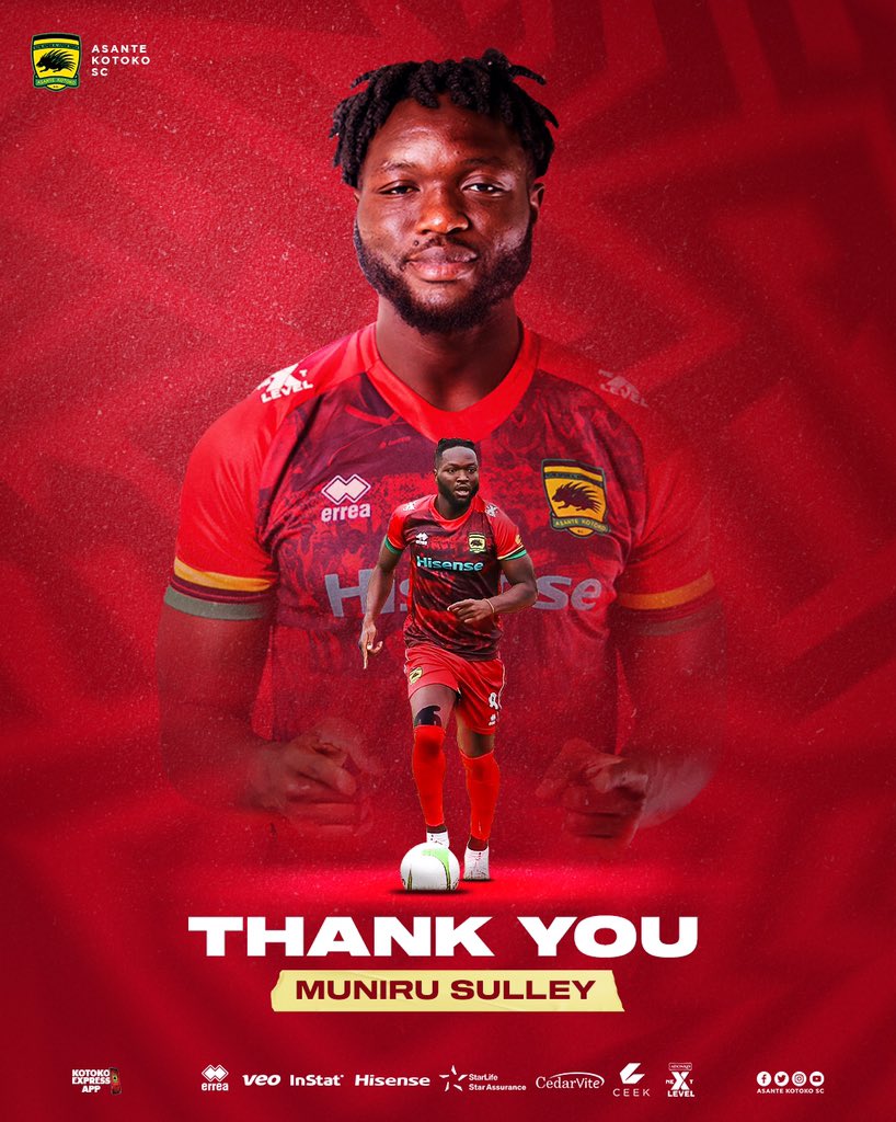 Asante Kotoko, Muniru part ways