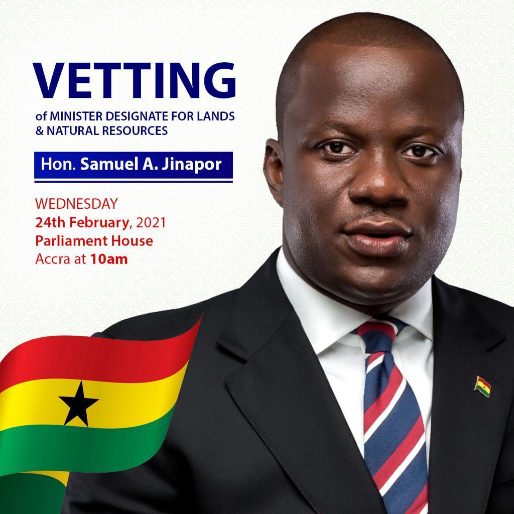 Abu Jinapor meets Appointments Committee on Wednesday