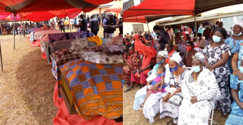 Tears flow as 11 teenagers who drowned in Apam are buried