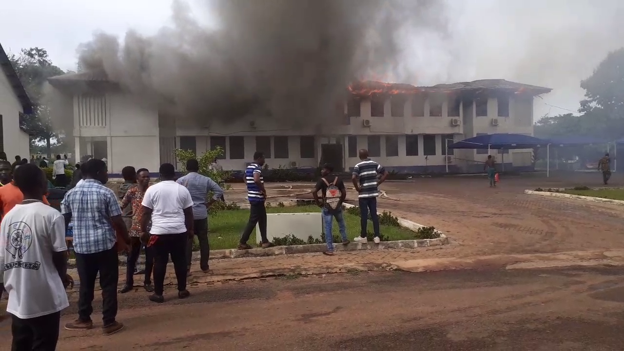 Fire razes administration block of Mampong Training College