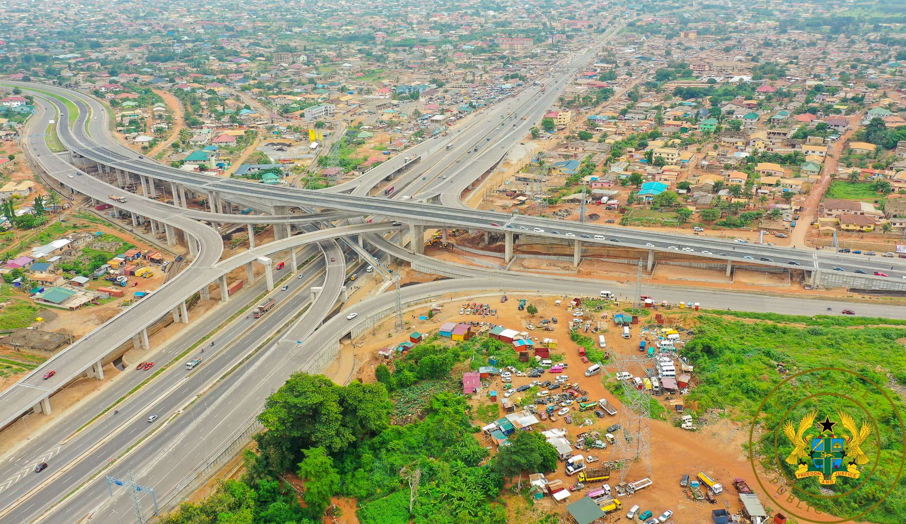 PHOTOS: Akufo-Addo commissions four-tier Pokuasi Interchange