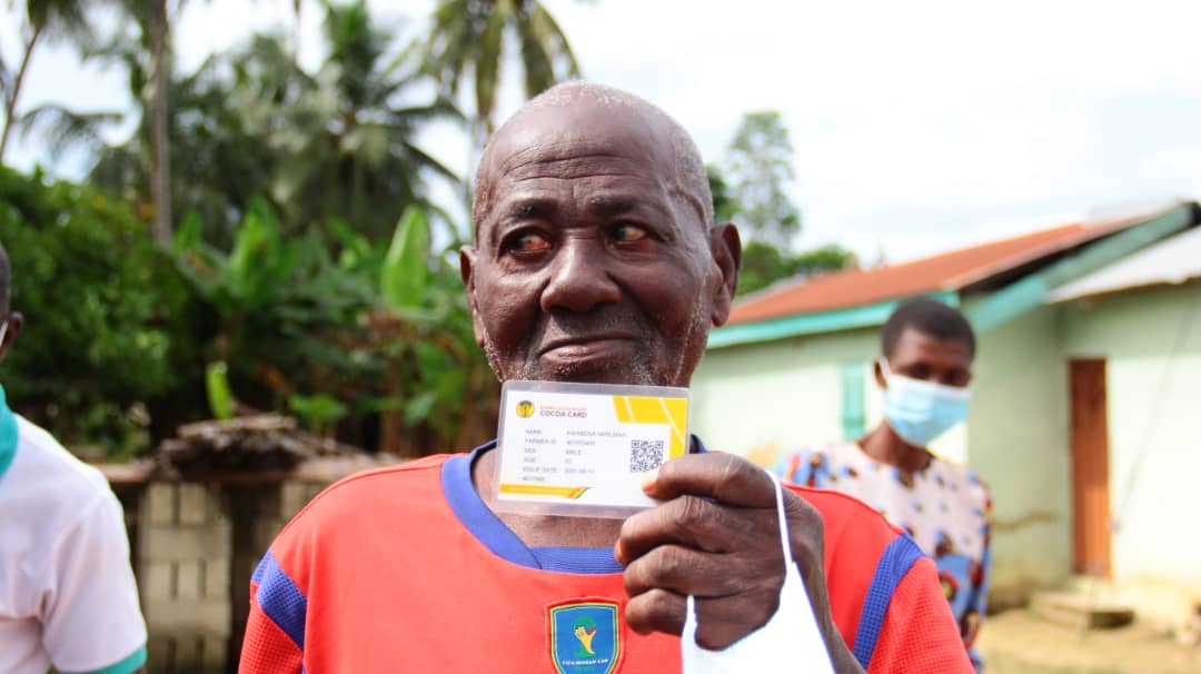103-year-old cocoa farmer goes through pension registration
