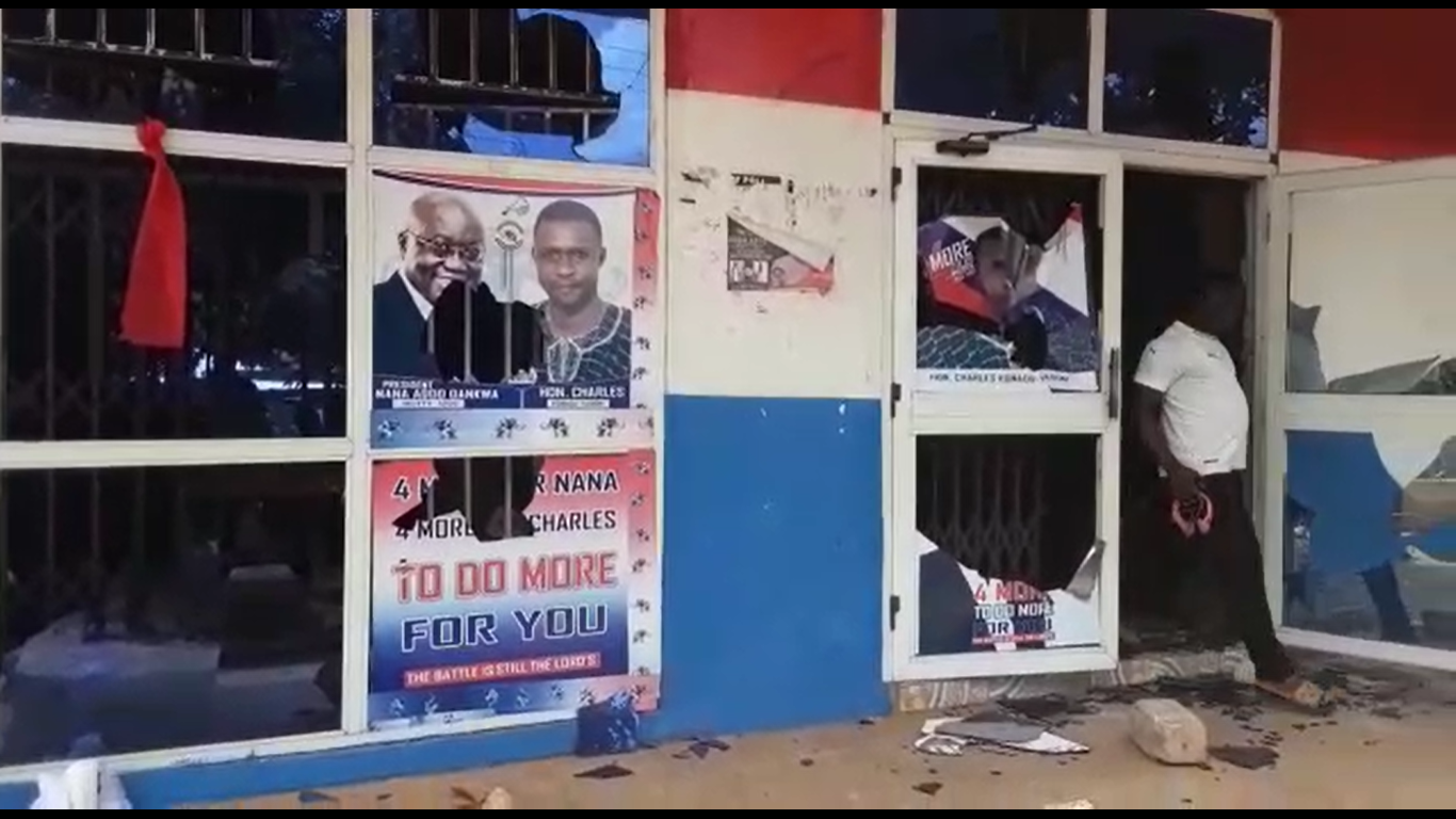 Nkoranza NPP party office vandalised following re-nomination of MCE