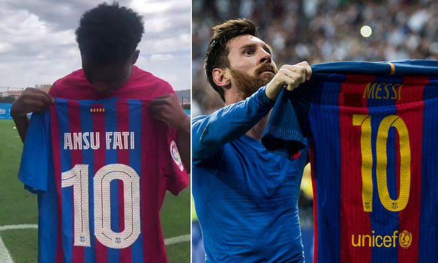 Barcelona No 10 Ansu Fati