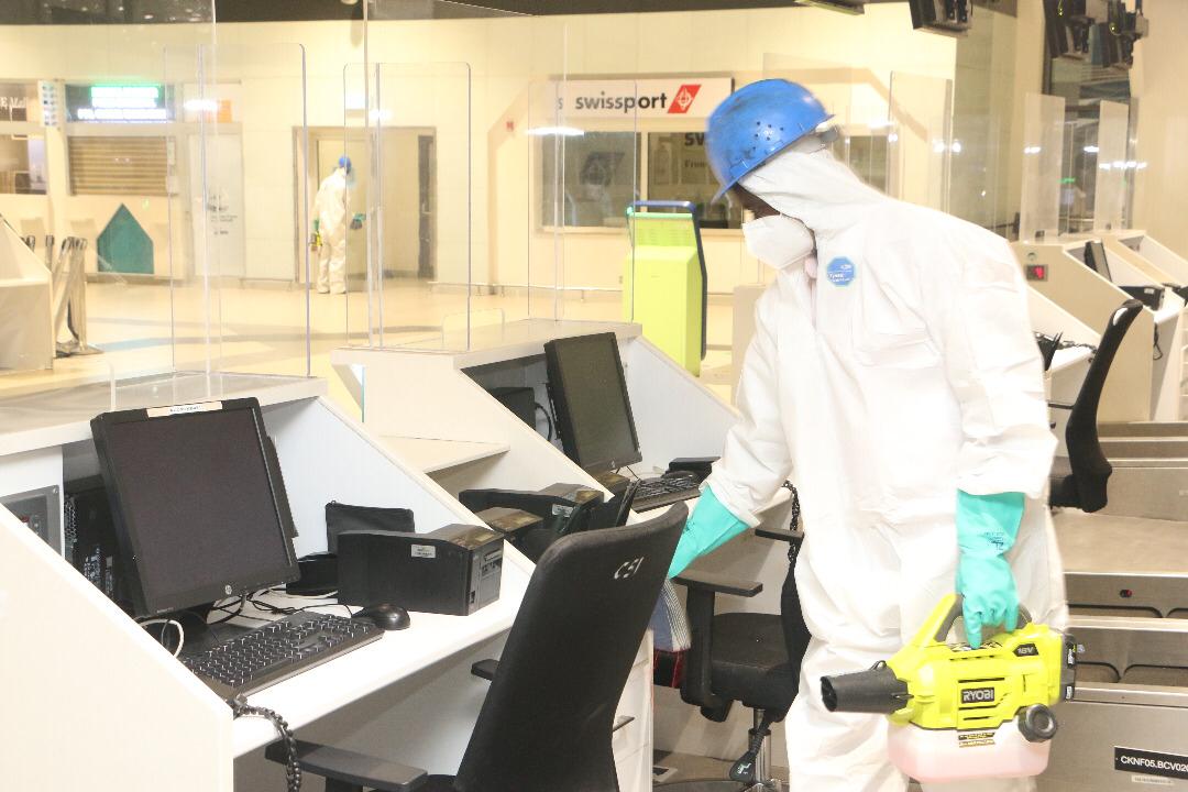 Airport disinfections building resilience to control covid – Zoomlion officer