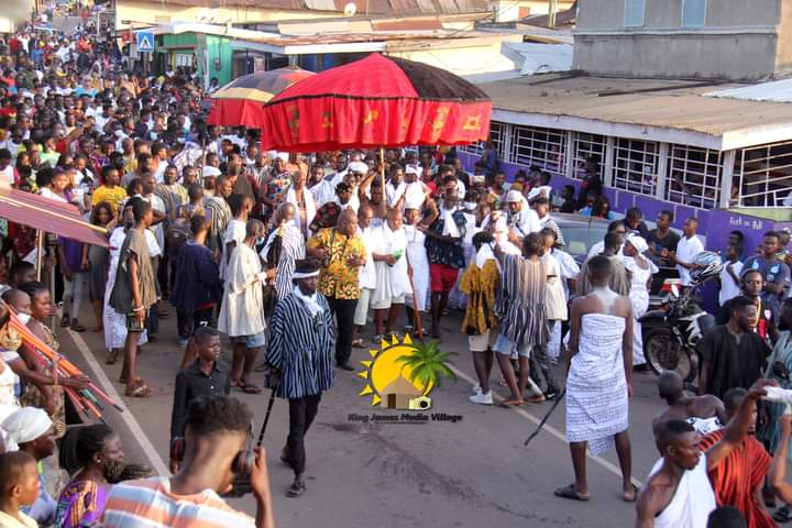 PHOTOS: How Angel FM’s Morning Show crew celebrated 2021 Odwira Festival