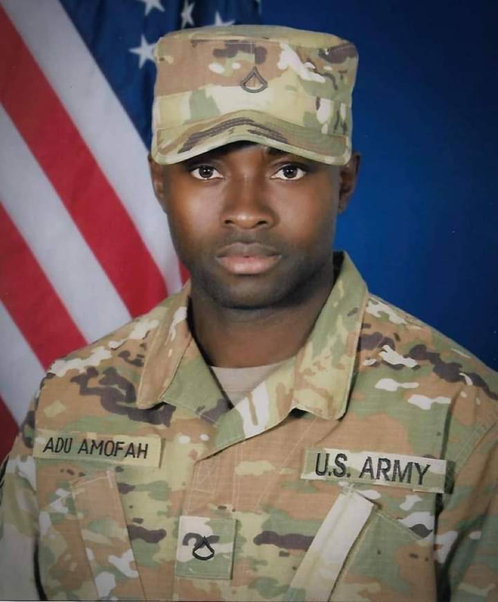 Ex Ghana footballer turns army officer in US