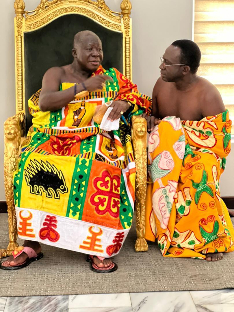 Awuah-Darko family joins Otumfour to celebrate Otuo Siriboe