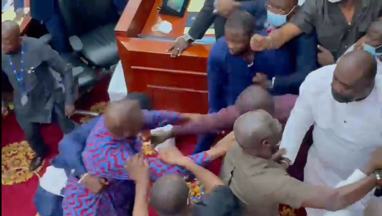 Brawl in Ghana’s parliament taints voting over e-levy