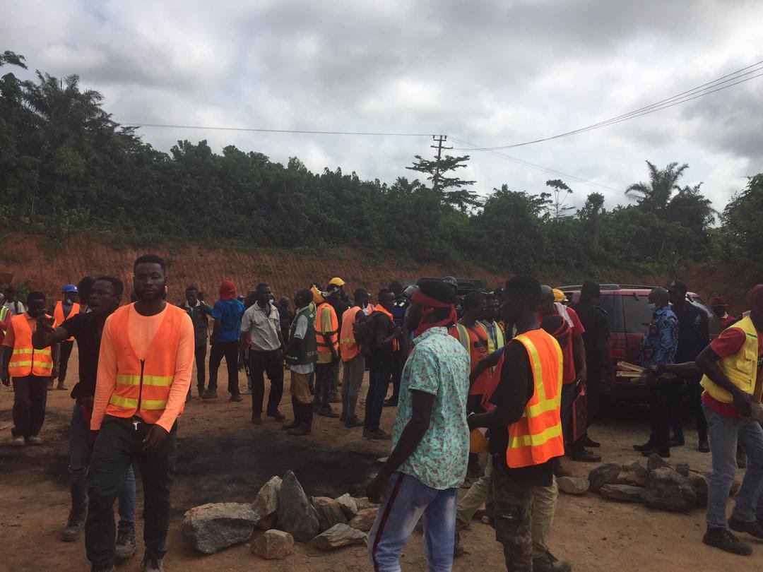 Work on N-8 highway halts after angry workers attack Japanese Contractors