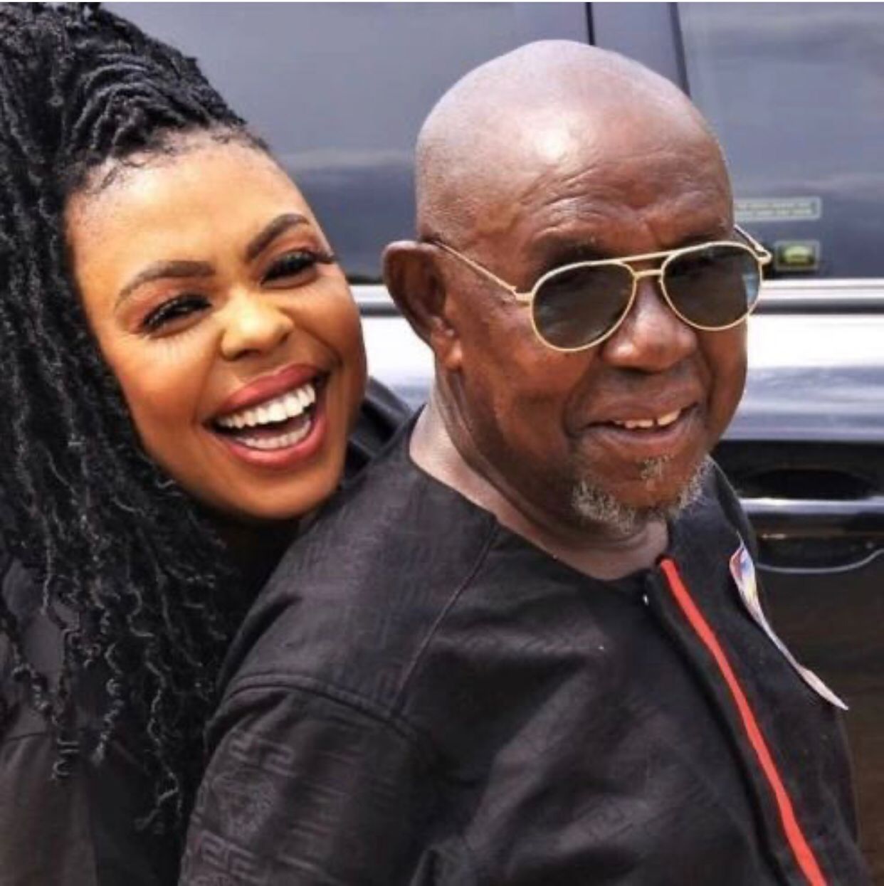 Afia Schwarzenegger loses dad