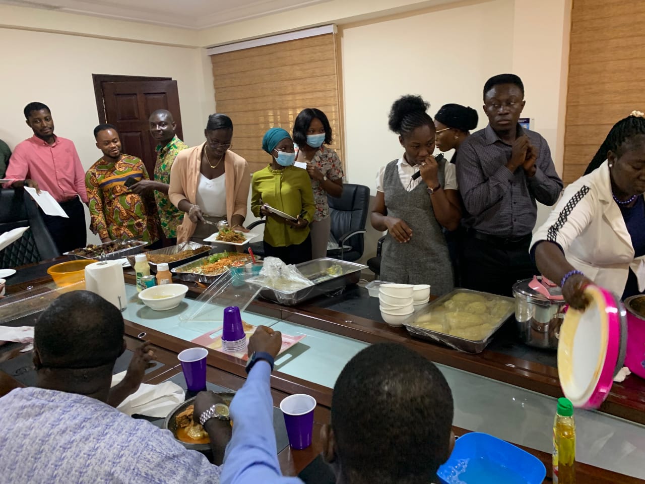 Hawa Koomson surprises Fisheries staff with home-made food