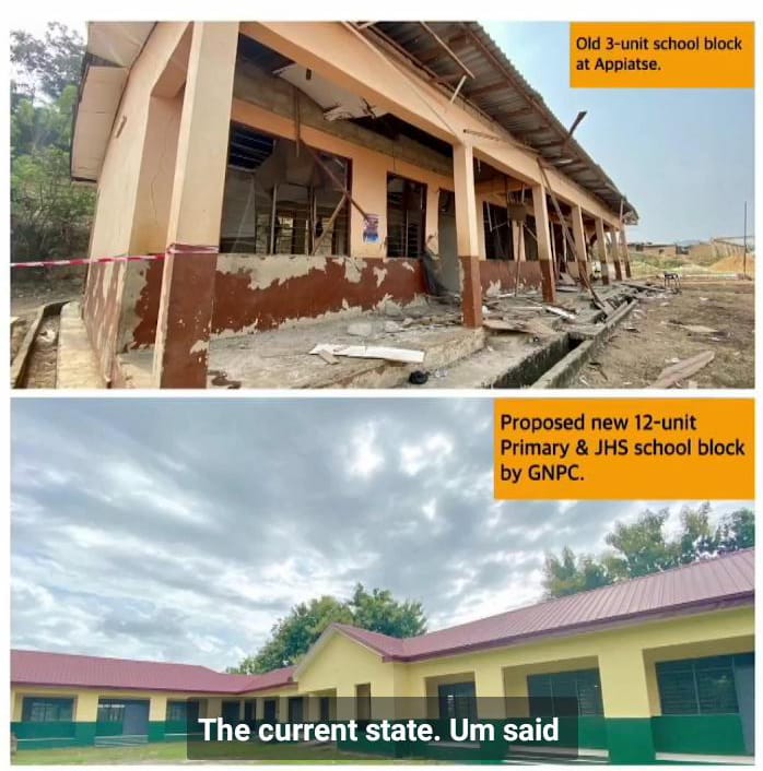 Appiatse: GNPC to build school block, put tertiary students on scholarship