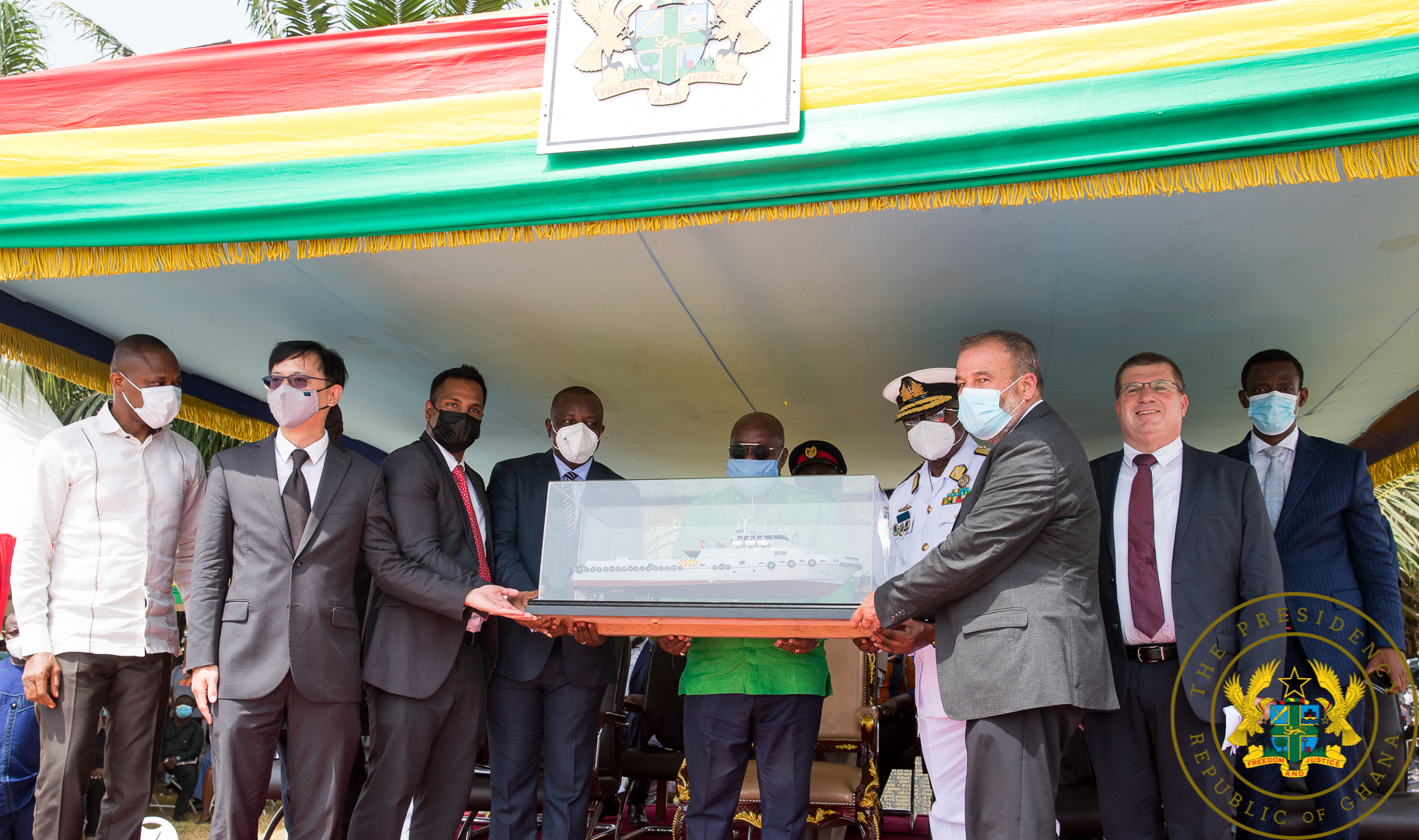 President Akufo-Addo commissions four ships for the navy