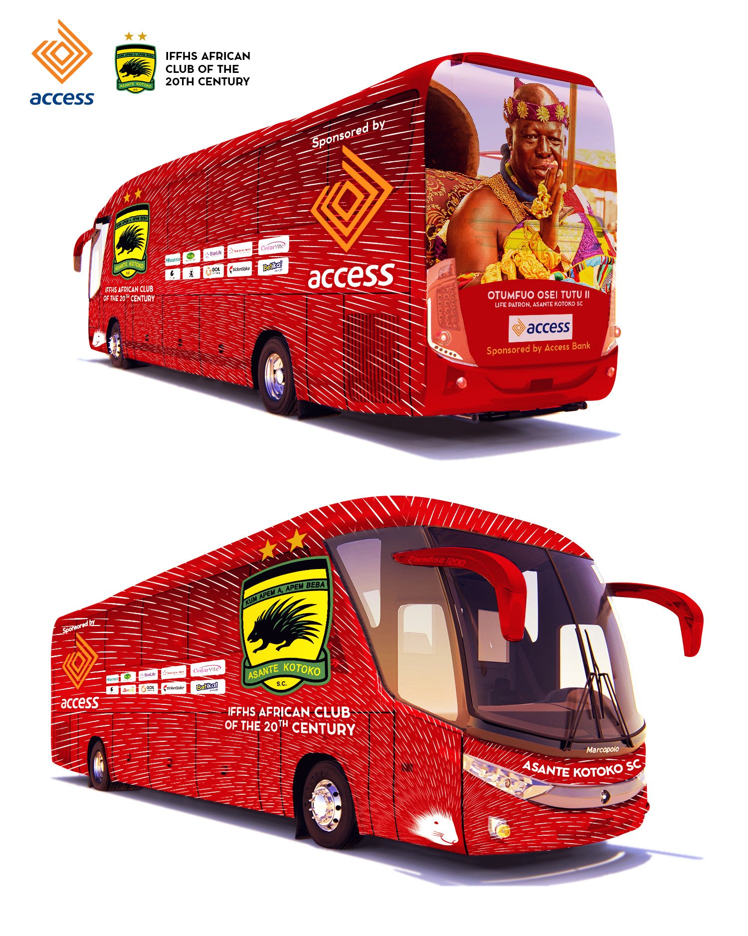 Asante Kotoko unveils brand new 36-seater bus