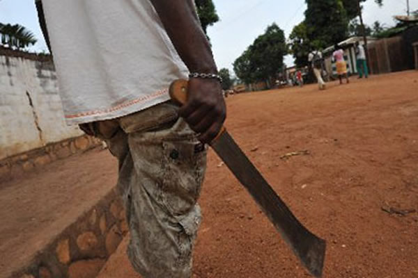 Obuasi: Man, 43 in police custody for inflicting cutlass wounds on family members