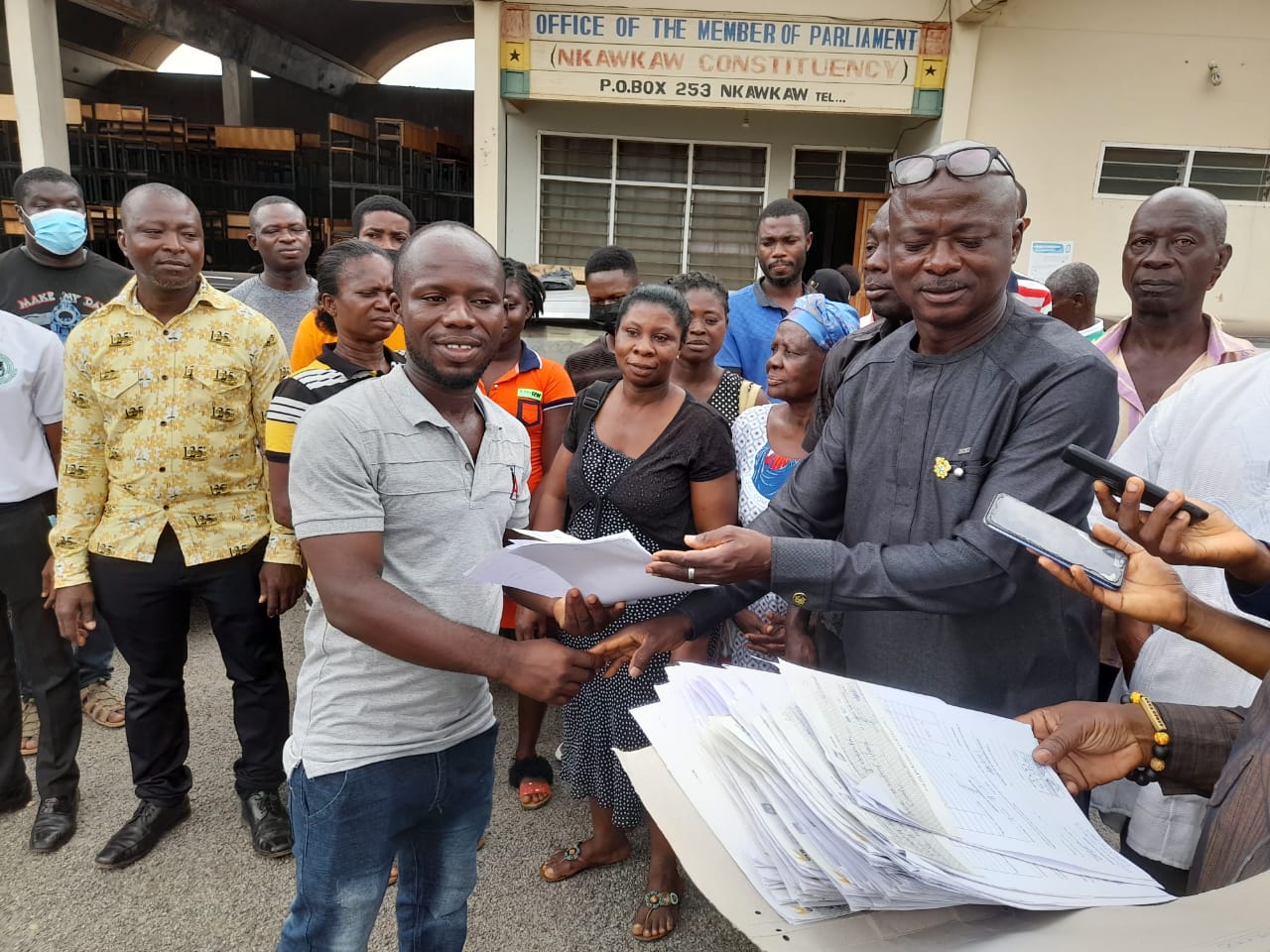 Nkawkaw MP pays tuition fee for 56 tertiary students