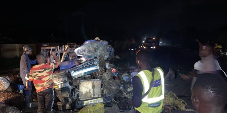 V/R: Four perish in a head-on collision at Peki Avetile