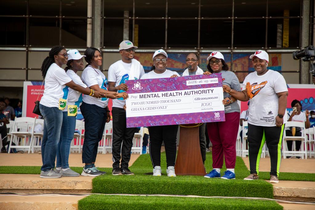 ICGC’s Life Walk donates GHC200,000 to Mental Health Authority