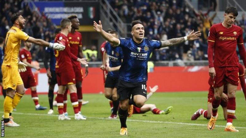 Inter Milan beat Roma to go top of seria A