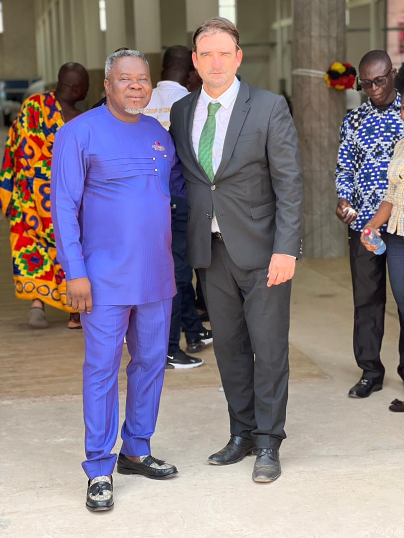 German Ambassador congratulates Dr. Kwaku Oteng for his role in job creation 