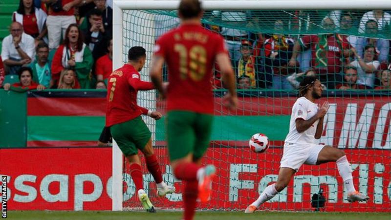 Ronaldo double as Portugal thrash Switzerland
