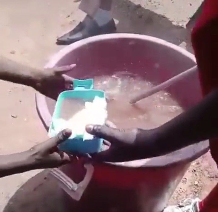 GSFP Management dissociates itself, employees from caterer spotted serving “eba” with soup
