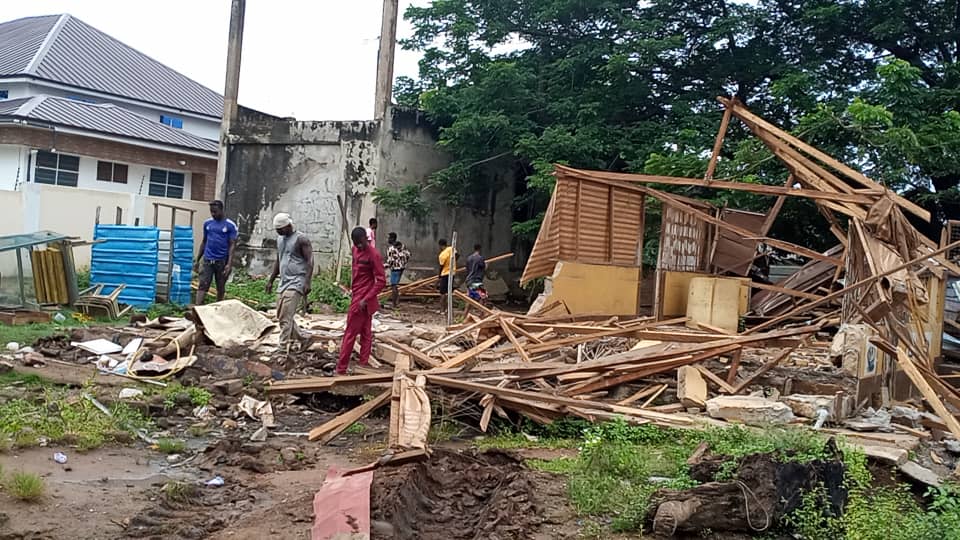 Somanya: Assembly demolishes unauthorised structures on High Court land