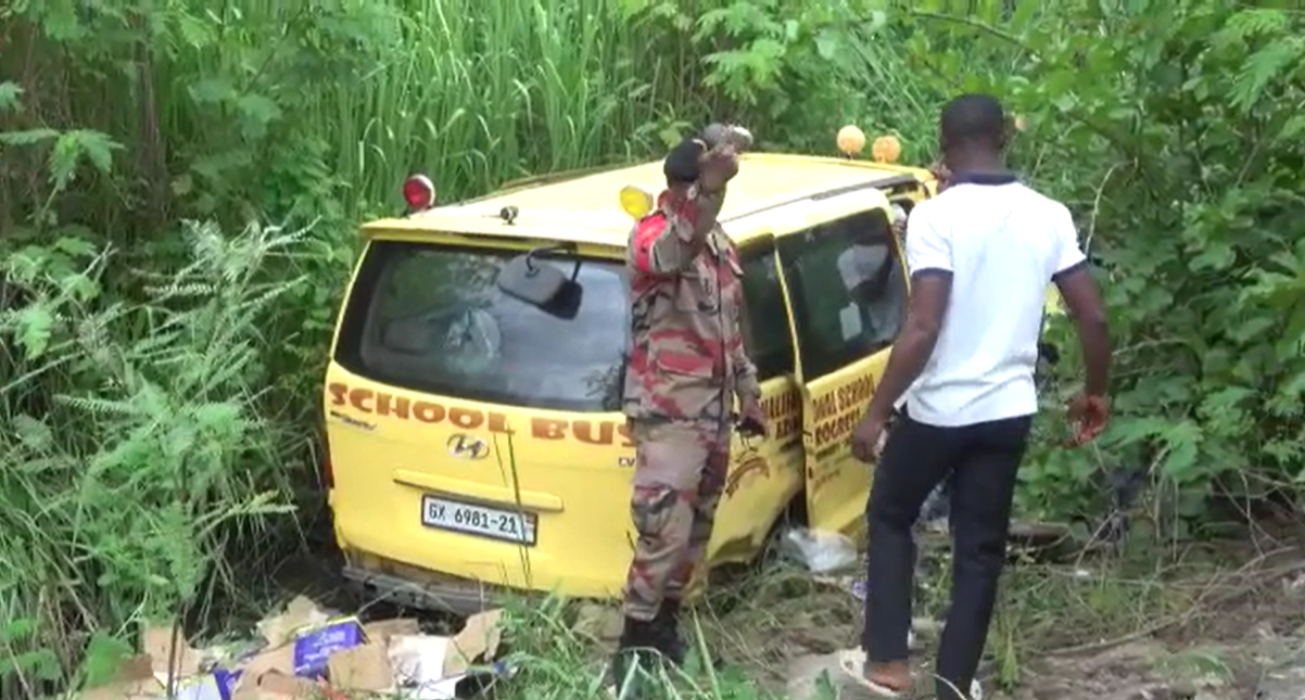 Free SHS food vehicle involved in accident, five critically injured at Gomoa Okyereko