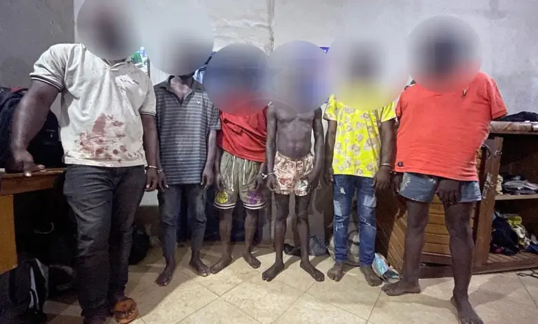Bono East Region: Police arrest a gang of six armed robbers