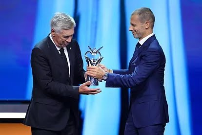 Ancelotti named UEFA Men’s Coach of the Year for 2021/22