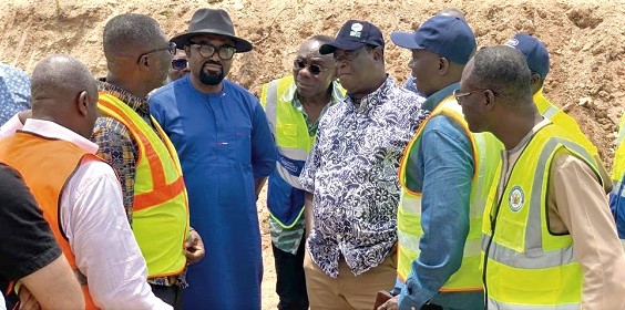Roads Minister inspects work on Ofankor to Nsawam Road