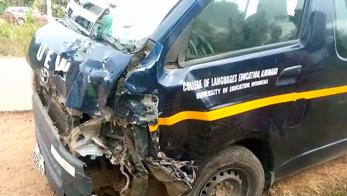 UEW bus kills pastor, 6 others in critical condition at Ajuamako