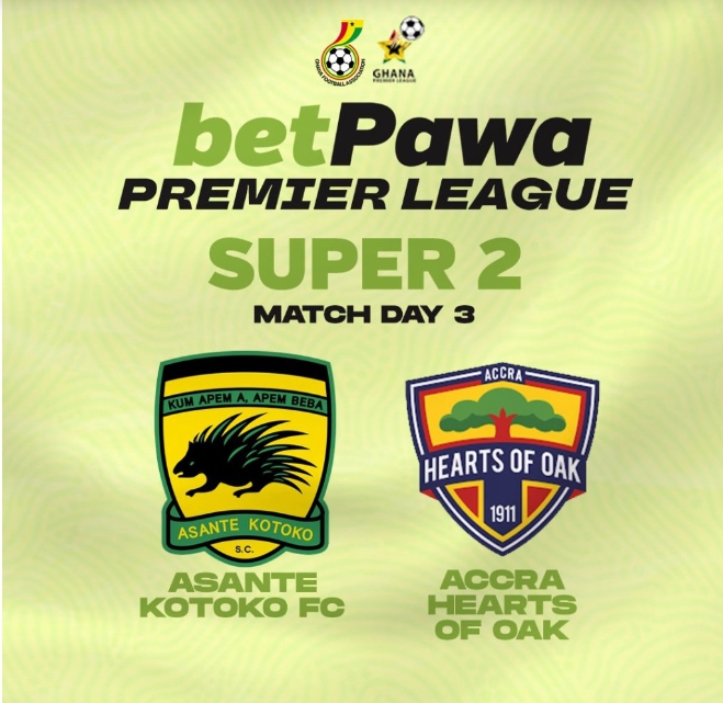 2022/23 betPawa GPL: Hearts of Oak-Asante Kotoko super clash set for matchday 3