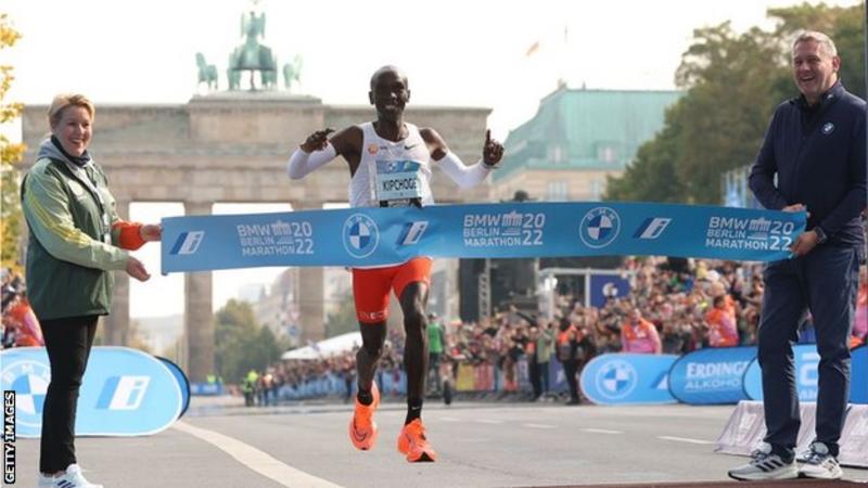 Olympic champion Kipchoge breaks his own marathon world record in Berlin