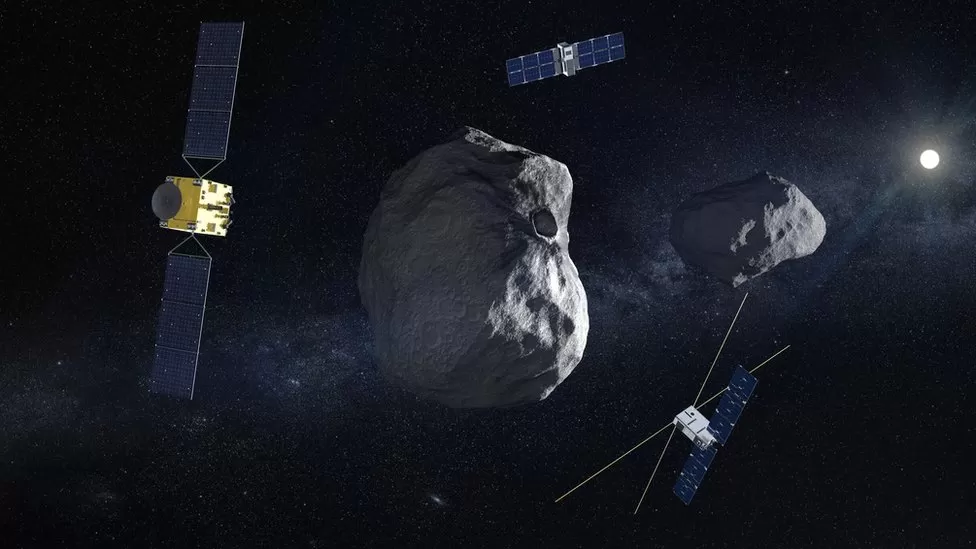 Nasa smashes spacecraft into asteroid in direct hit