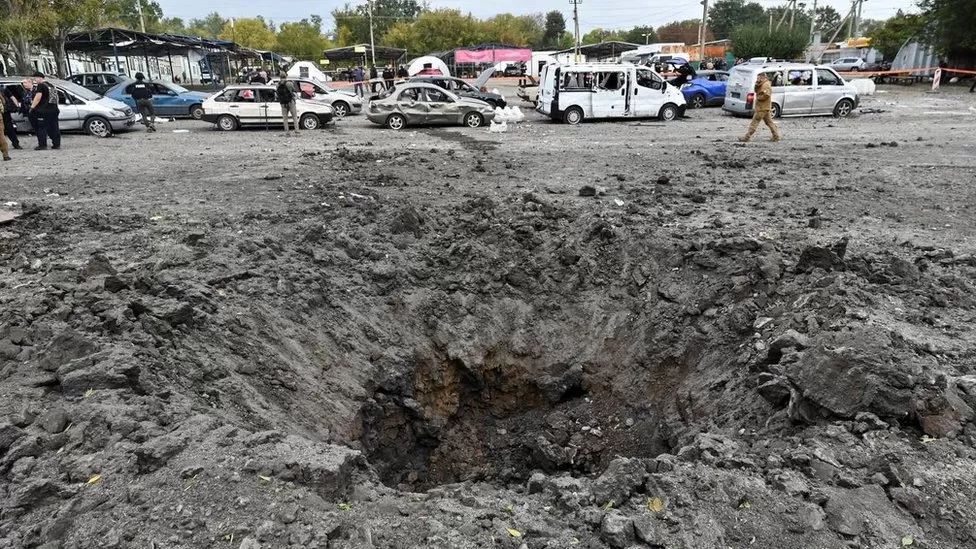 Attack on Ukraine civilian convoy kills 23 ahead of Putin annexation speech