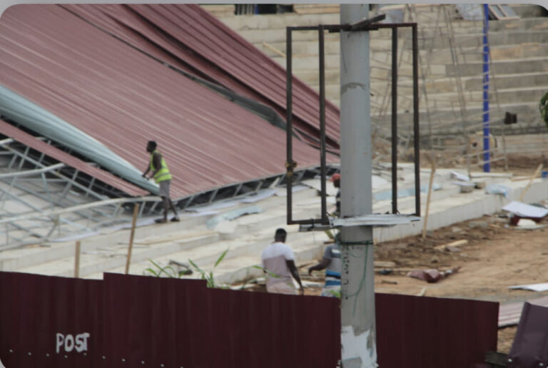 E/R: Two construction workers injured after Koforidua Jackson Park Project roof collapses