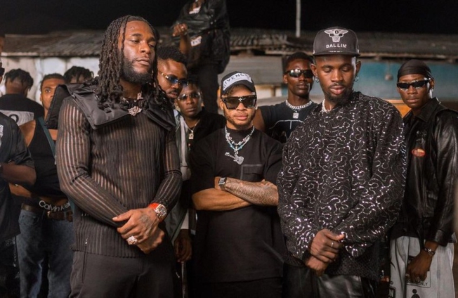 Burna Boy celebrates Black Sherif over debut album success