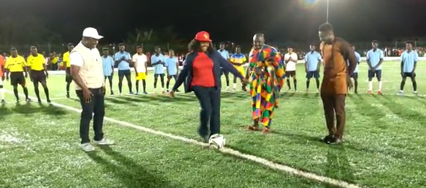Former MP for Prestea commissions astroturf pitch at Aboso