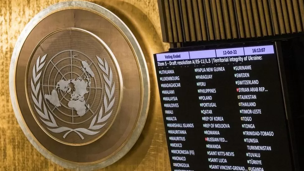 UN General Assembly condemns Russia annexation