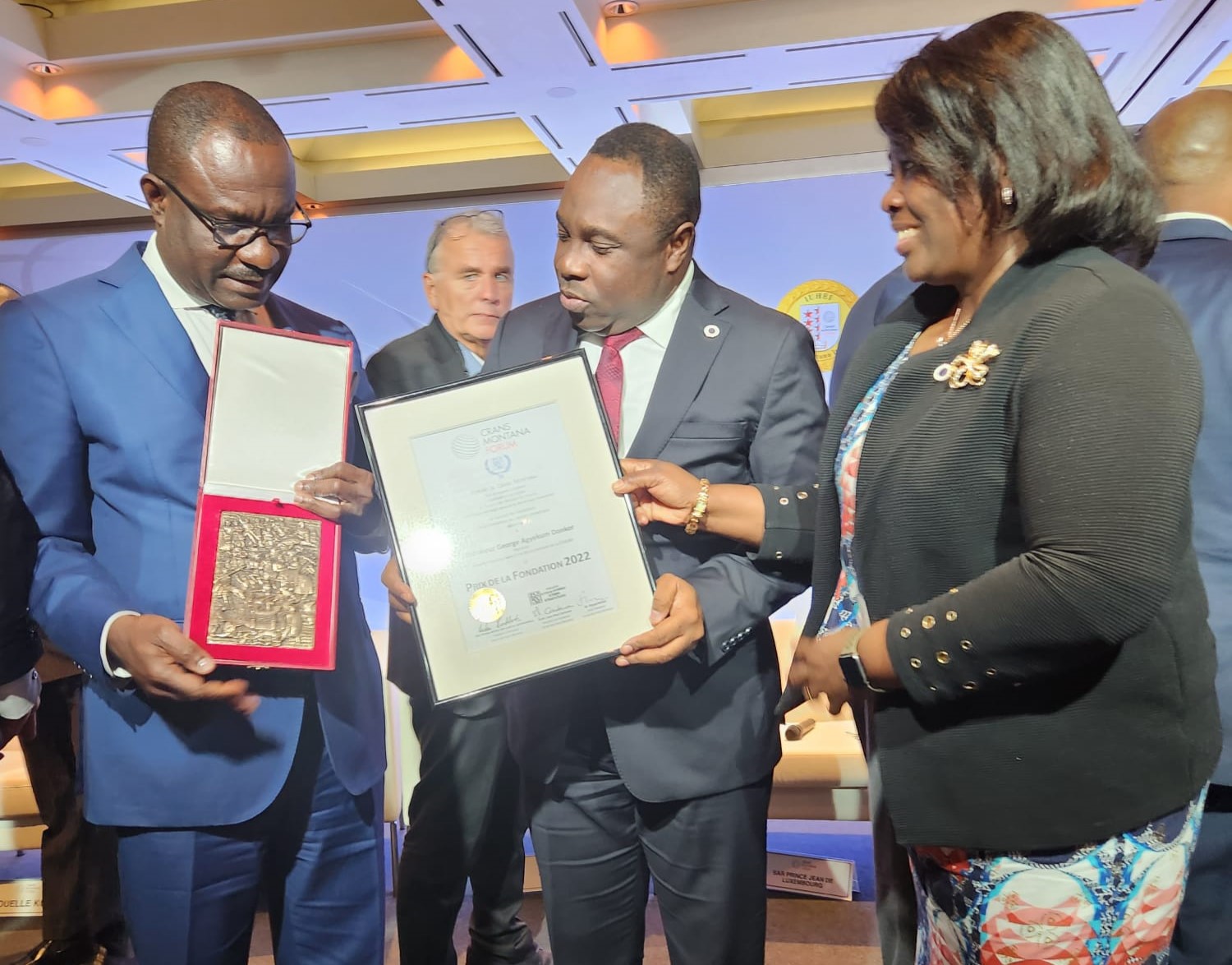 Dr Agyekum Donkor and Ambassador Antwi