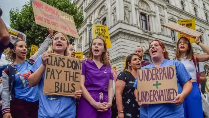 Largest nursing strike in NHS history hits UK