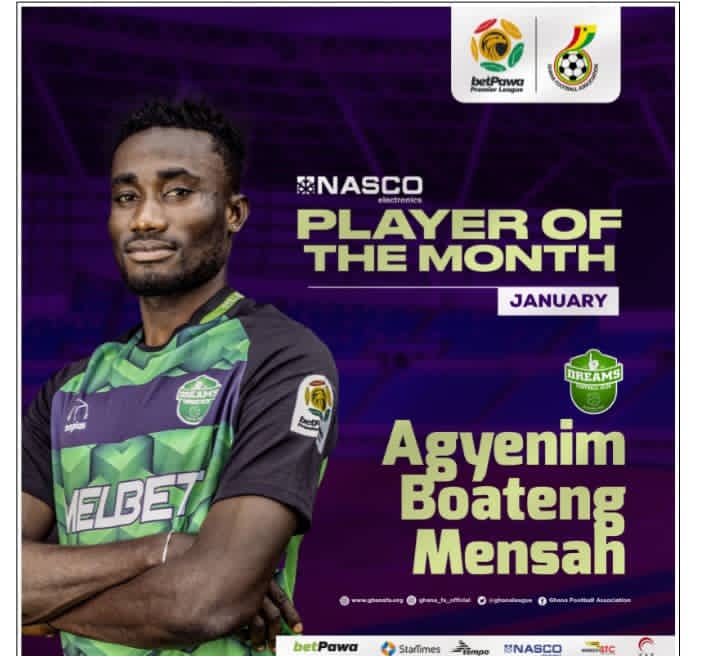 Bechem Utd’s Kassim Mingle, Dreams FC’s Agyenim Boateng win NASCO awards