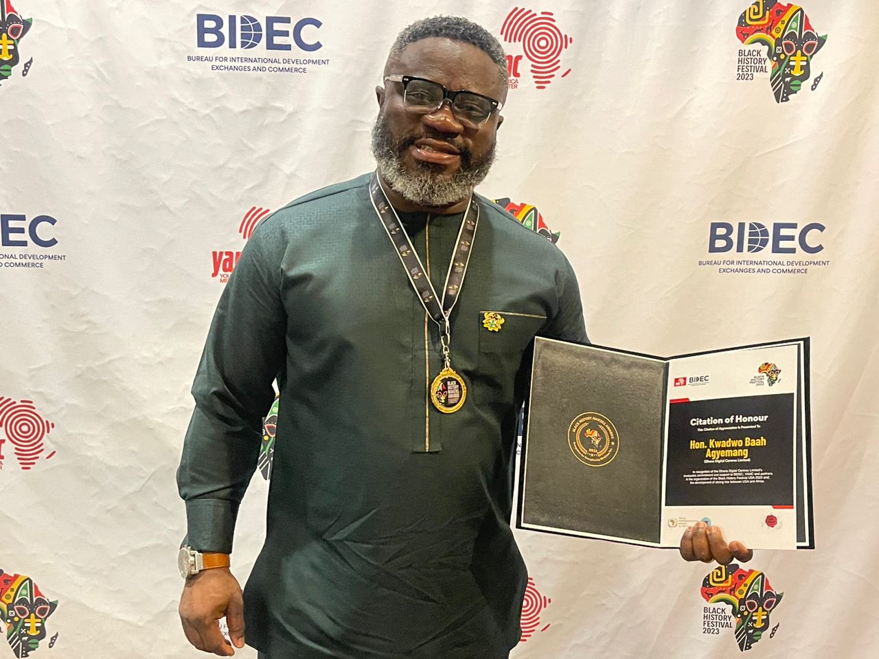 Kwadwo Baah Agyemang honoured at Black History festival 