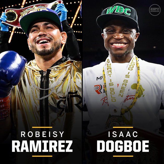 Isaac Dogbe to face Robeisy Ramirez in Oklahoma on April 1