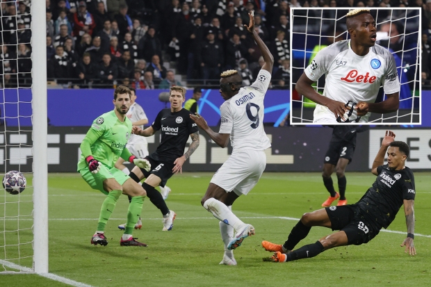 Osimhen scores as Napoli win first in Frankfurt