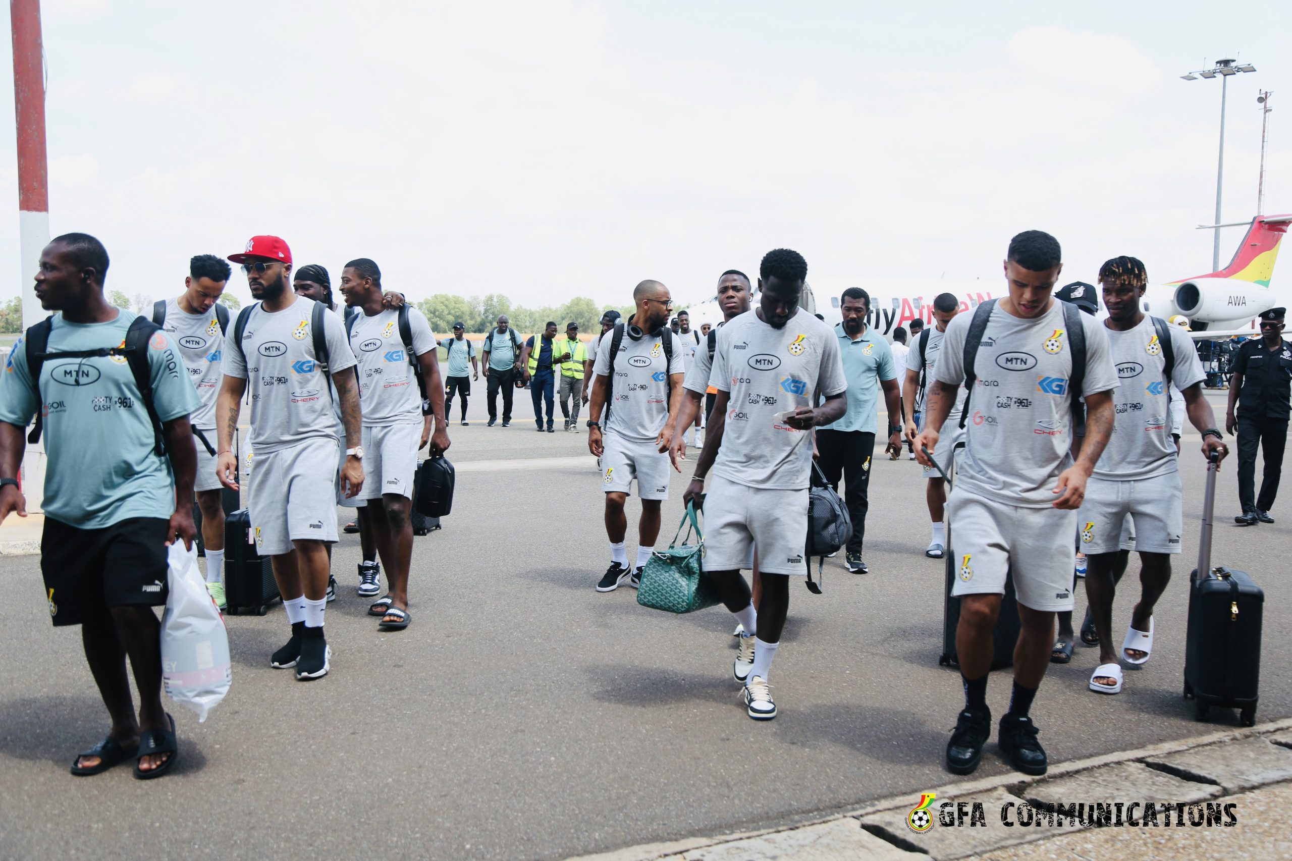 Black Stars arrive in Kumasi ahead of Angola tie